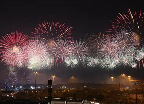 临汾焰火晚会